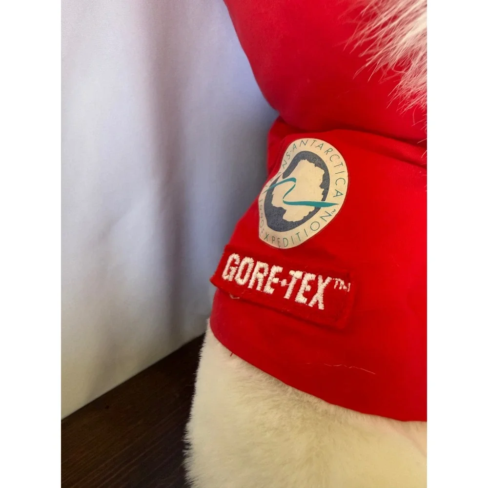 VTG 1989 Santabear Dayton Hudson Trans-Antarctica Expedition Plush Red Jacket
